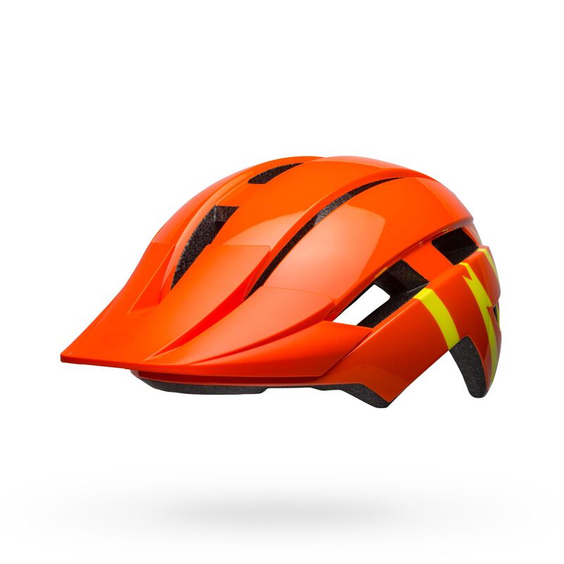 Bell Youth Sidetrack II Helmet Strike Gloss Orange Yellow Bike Helmets