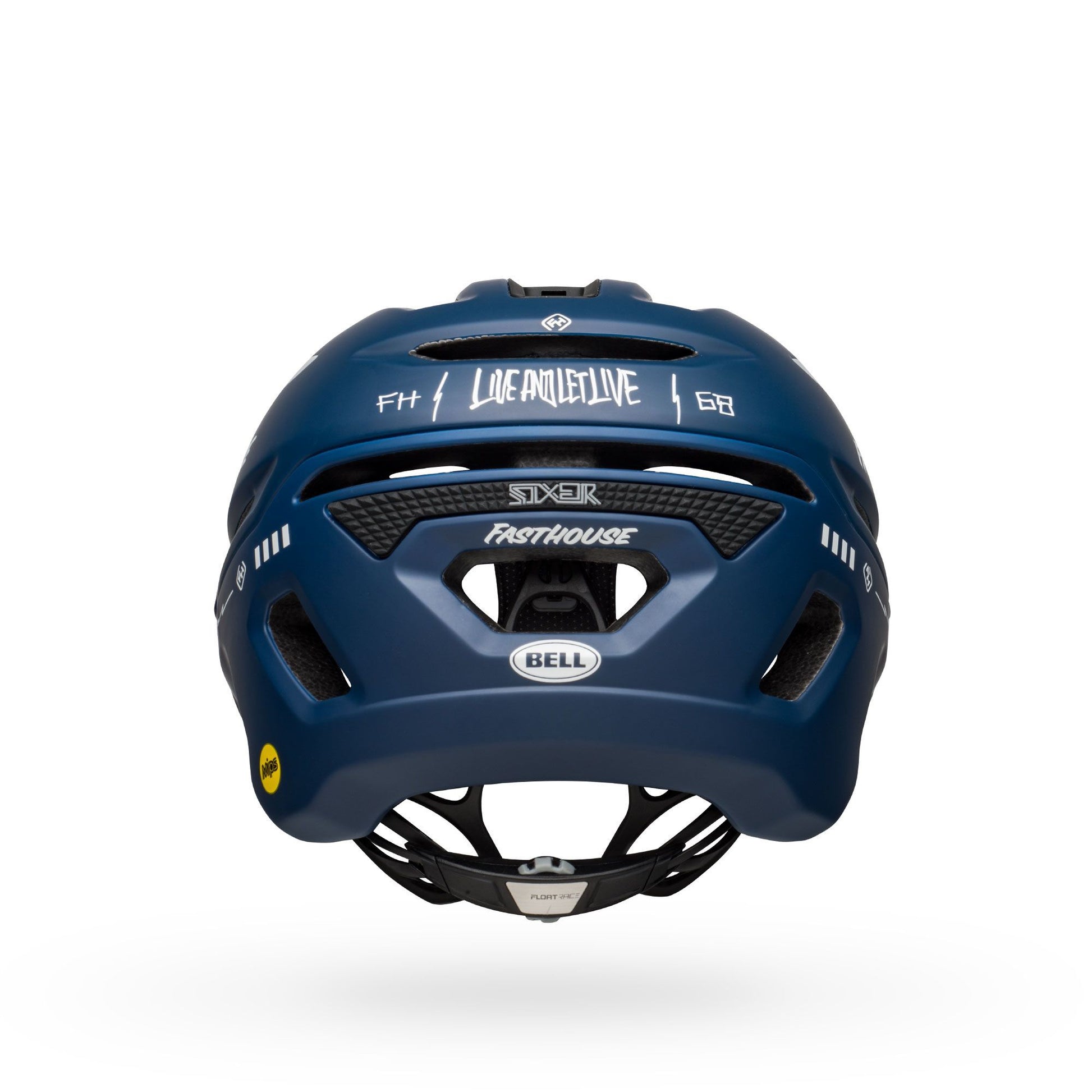 Bell Sixer MIPS Helmet Fasthouse Matte Gloss Blue White Bike Helmets