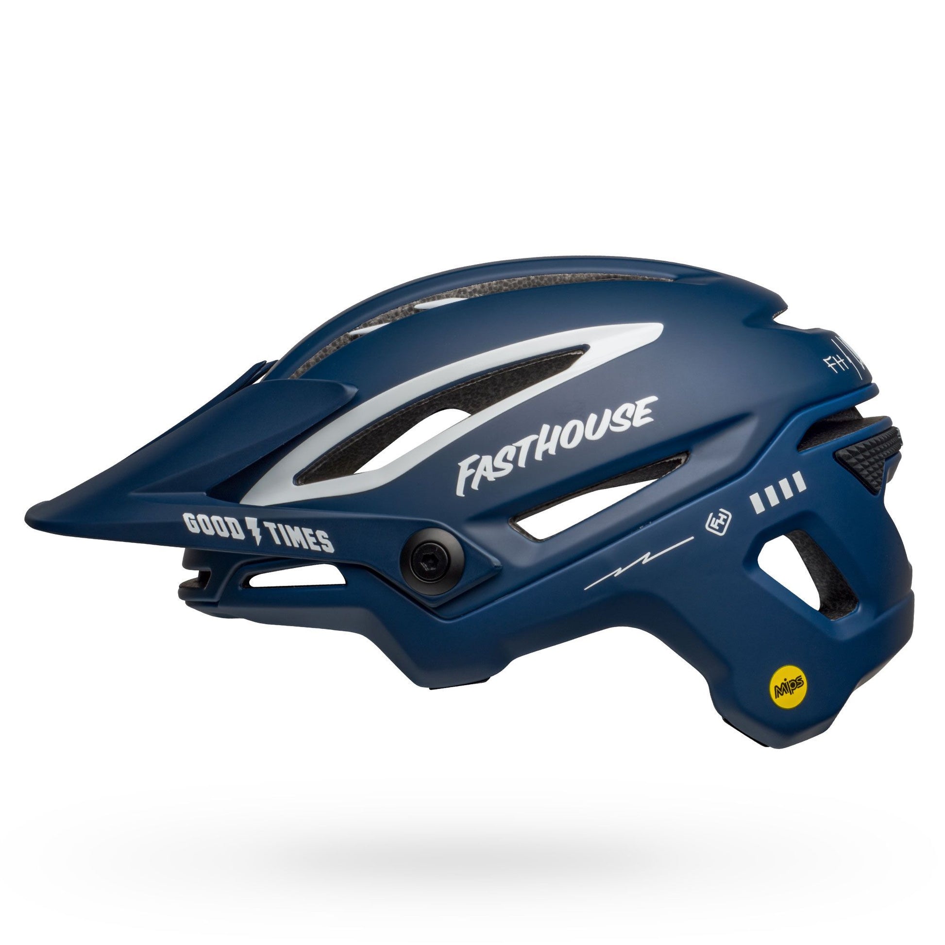 Bell Sixer MIPS Helmet Fasthouse Matte Gloss Blue White Bike Helmets