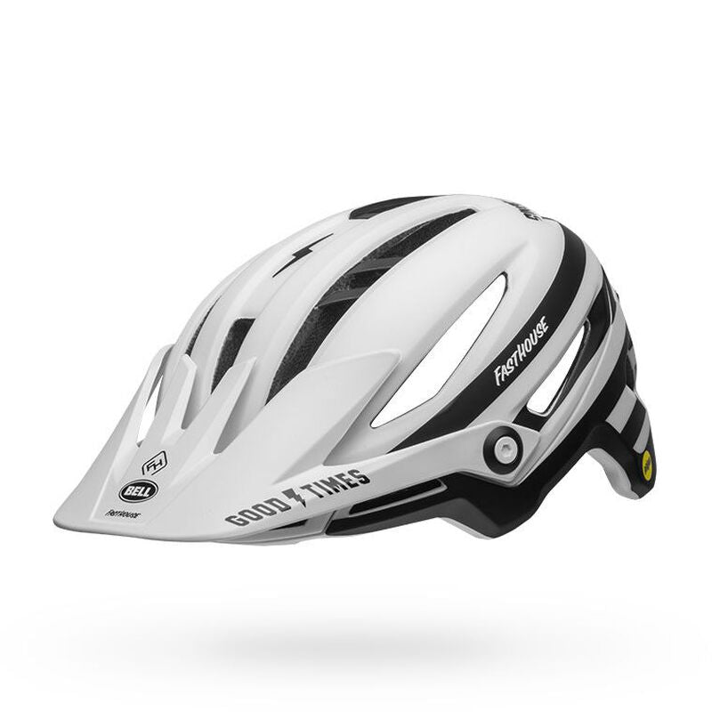 Bell Sixer MIPS Helmet Fasthouse Stripes Matte White Black Bike Helmets