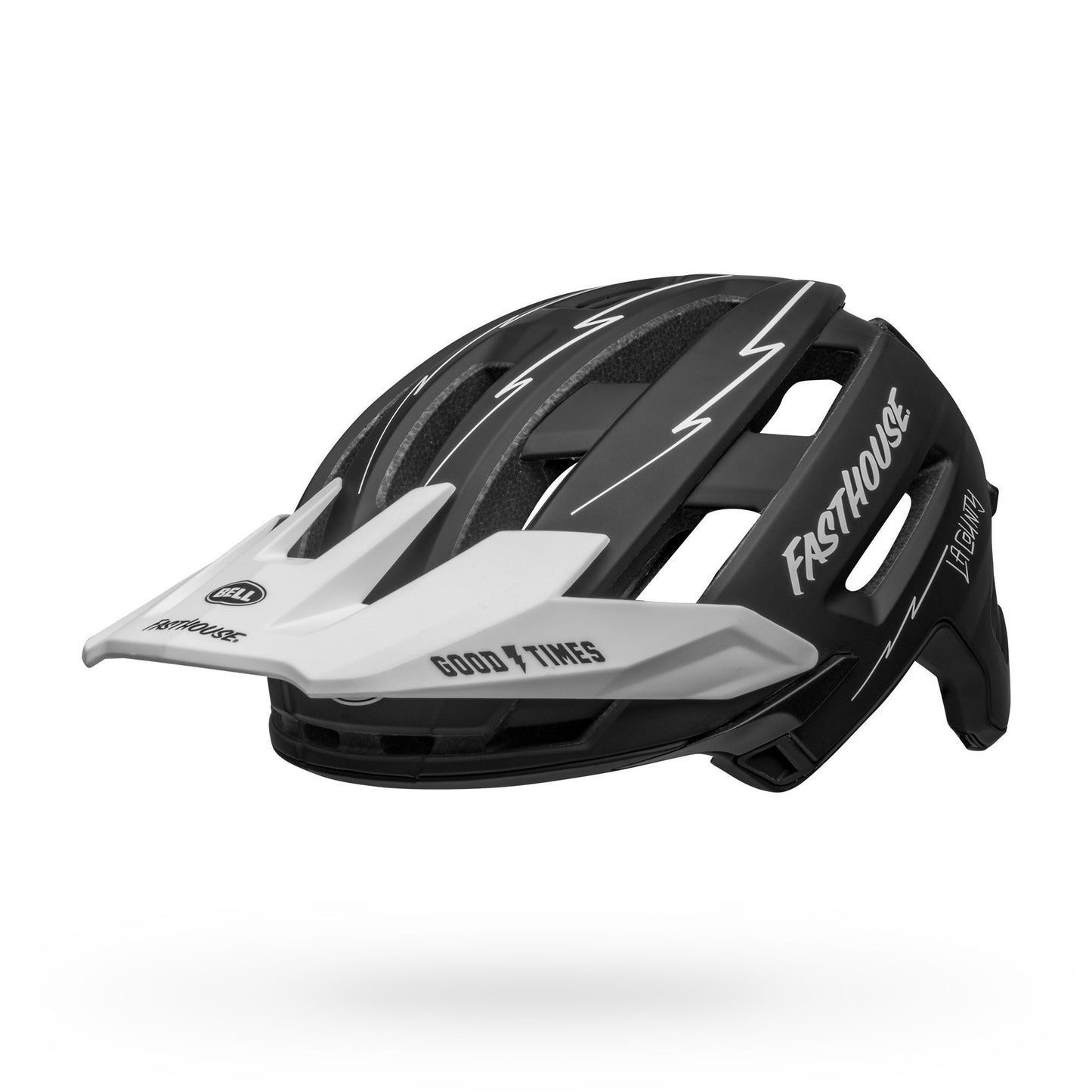 Bell Super Air Spherical Helmet Fasthouse Matte Black White Bike Helmets