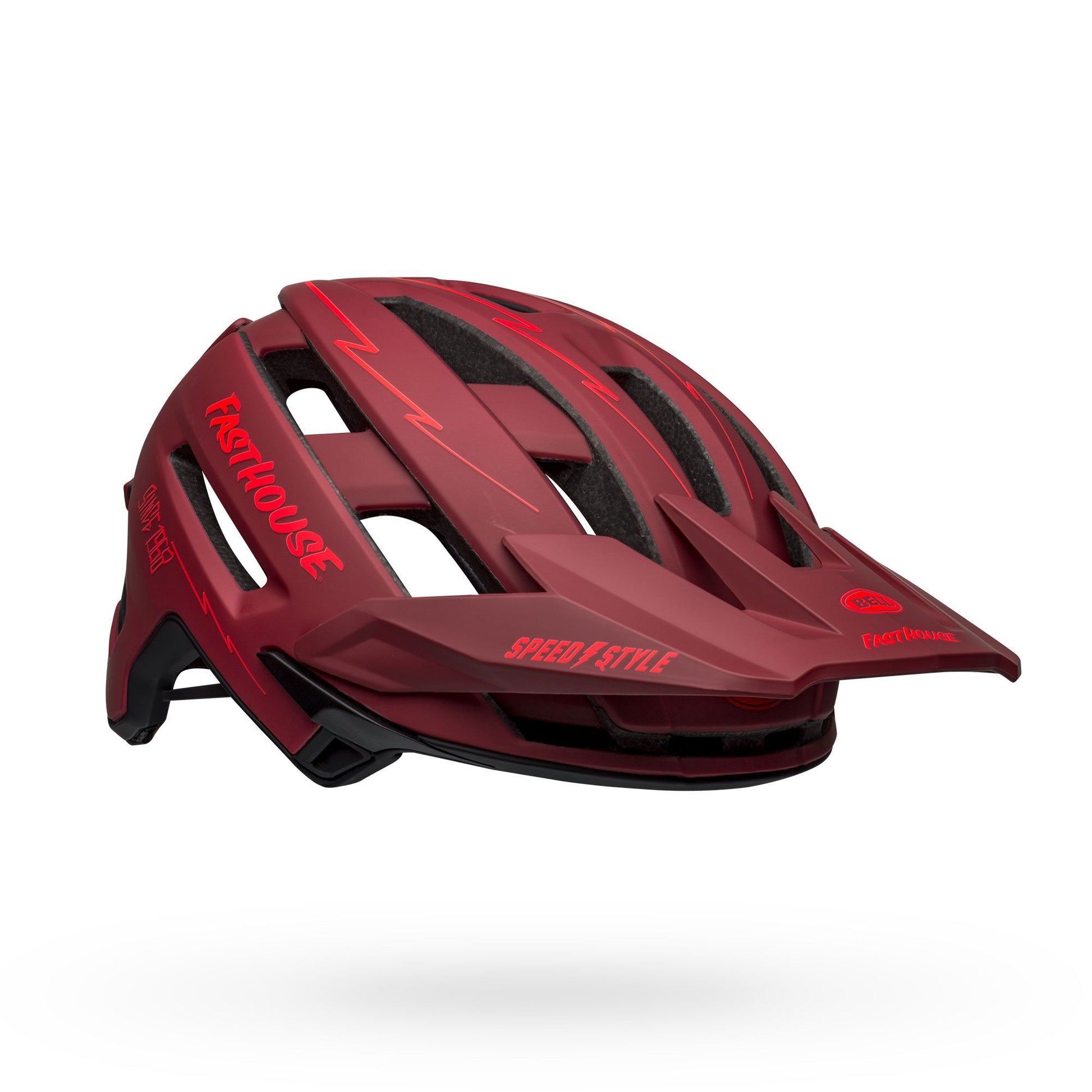 Bell Super Air Spherical Helmet Fasthouse Matte Red Black M Bike Helmets