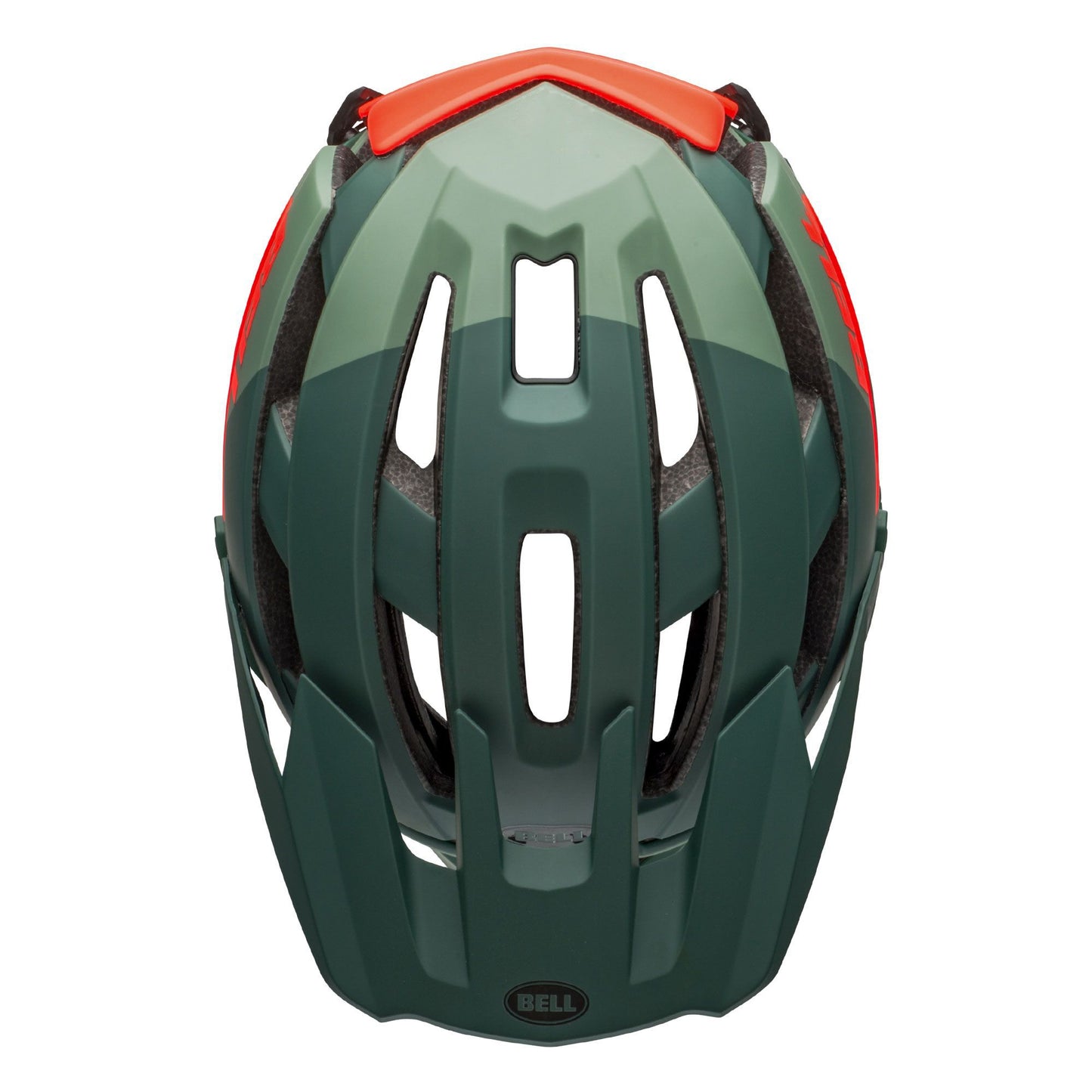 Bell Super Air Spherical Helmet Matte Gloss Green Infrared Bike Helmets