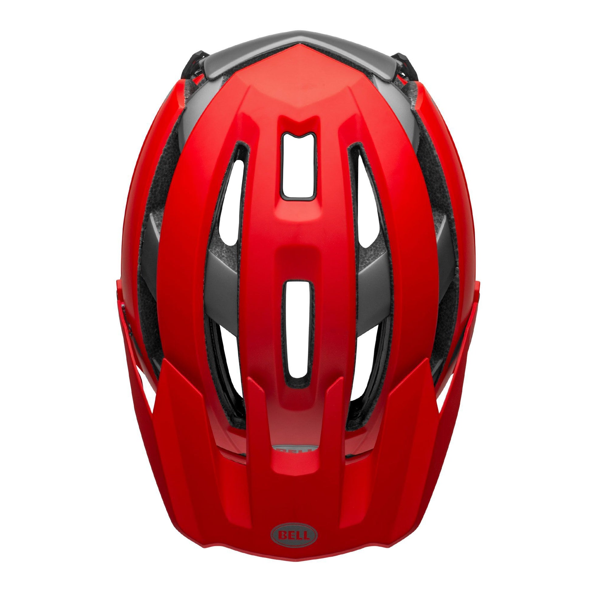Bell Super Air Spherical Helmet Matte Gloss Red Gray Bike Helmets
