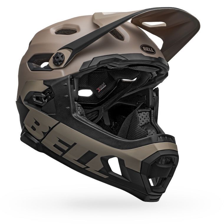 Bell Super DH Spherical Helmet Matte Gloss Sand Black Bike Helmets