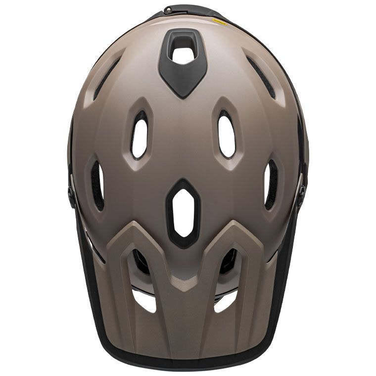 Bell Super DH Spherical Helmet Matte Gloss Sand Black Bike Helmets