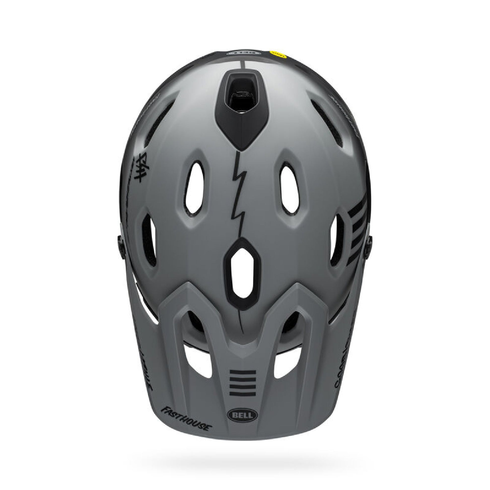 Bell Super DH Spherical Helmet Fasthouse Matte Gray Black Bike Helmets