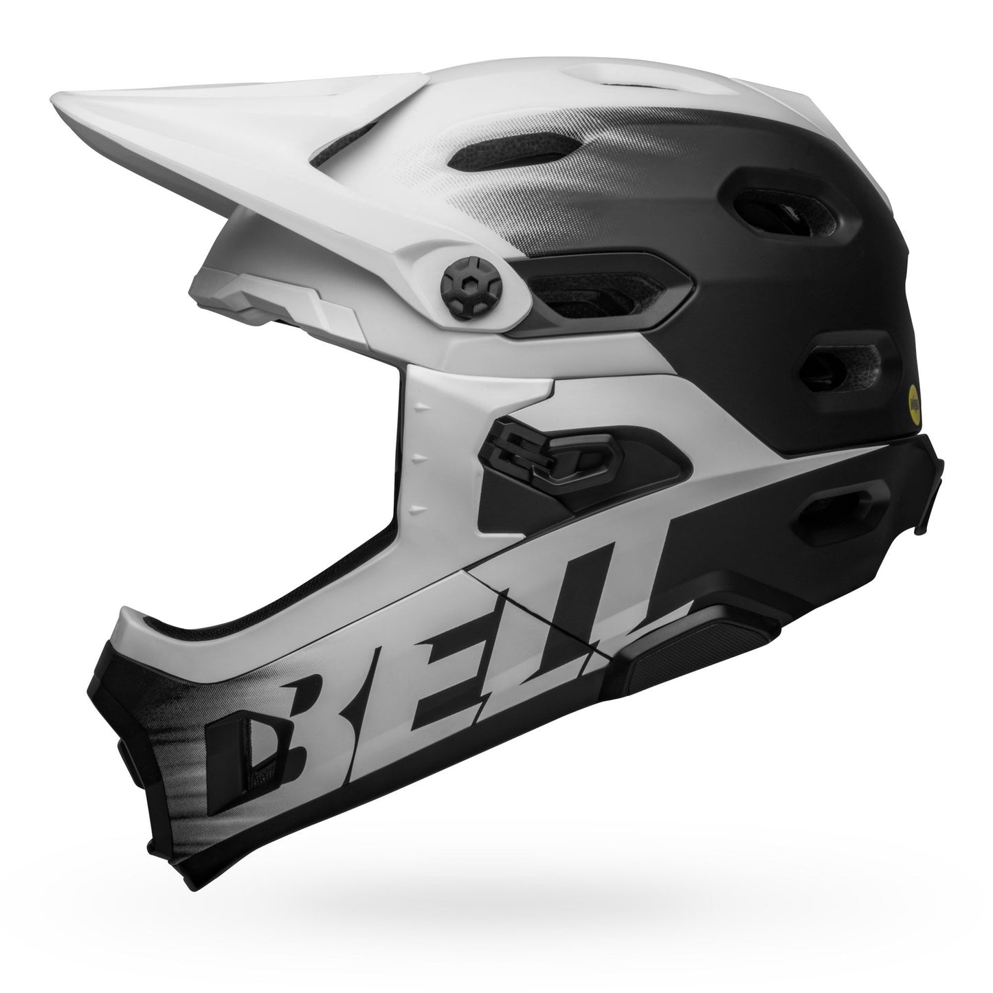 Bell Super DH Spherical Helmet Matte Black White Bike Helmets