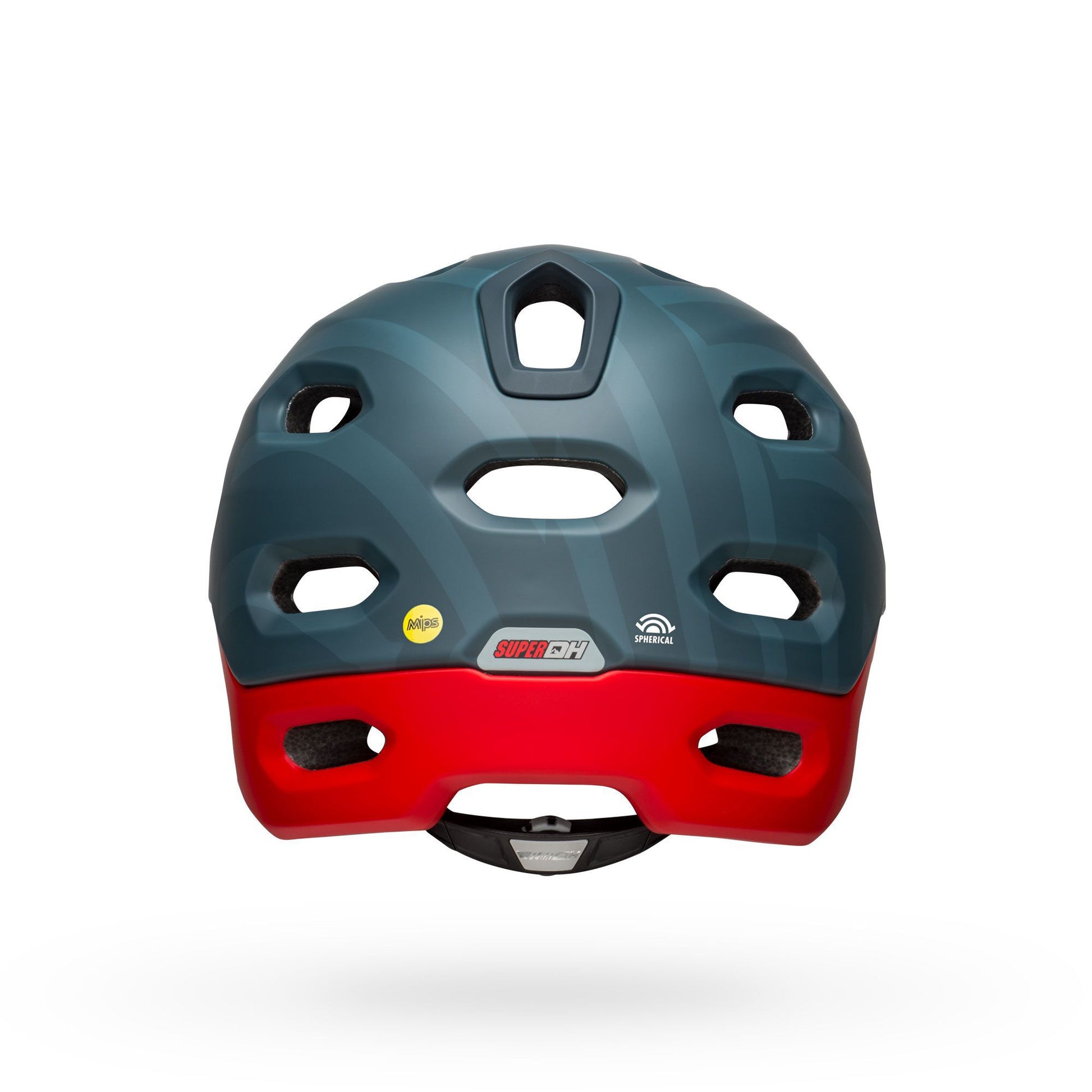 Bell Super DH Spherical Helmet Matte Blue Crimson Bike Helmets