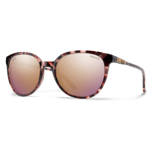 Smith Cheetah Sunglasses B4BC / Rose Tortoise / ChromaPop Polarized Rose Gold Lens Sunglasses