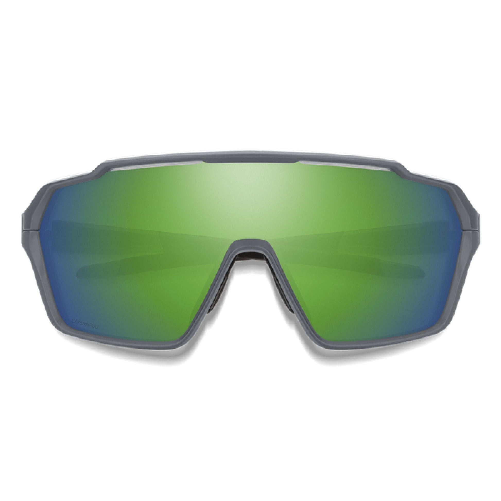 Smith Shift MAG Sunglasses Matte Cement ChromaPop Green Mirror Sunglasses