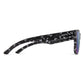 Smith Lowdown 2 Sunglasses Matte Black Marble ChromaPop Polarized Violet Mirror Lens Sunglasses