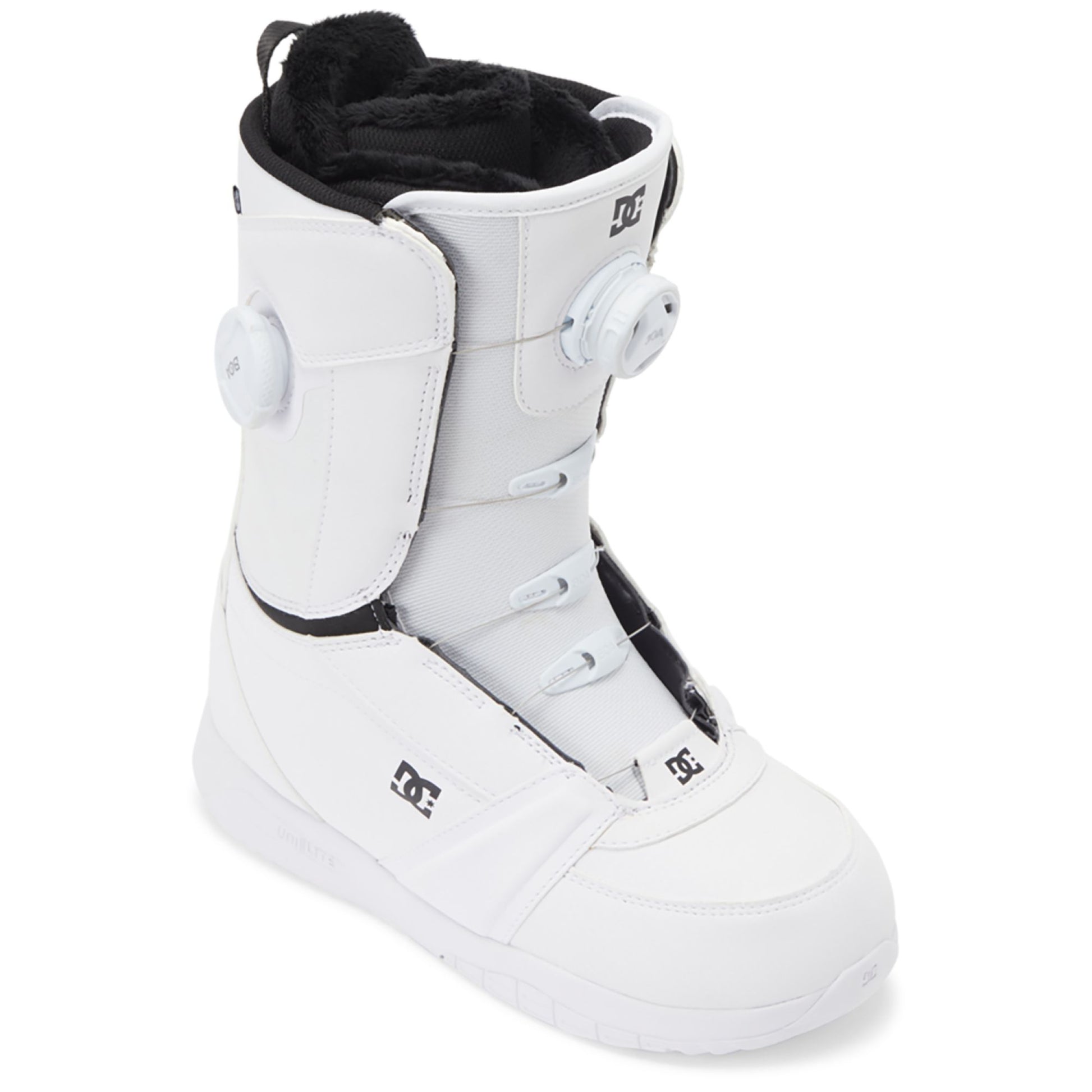 DC Women's Lotus BOA Snowboard Boots White White Snowboard Boots
