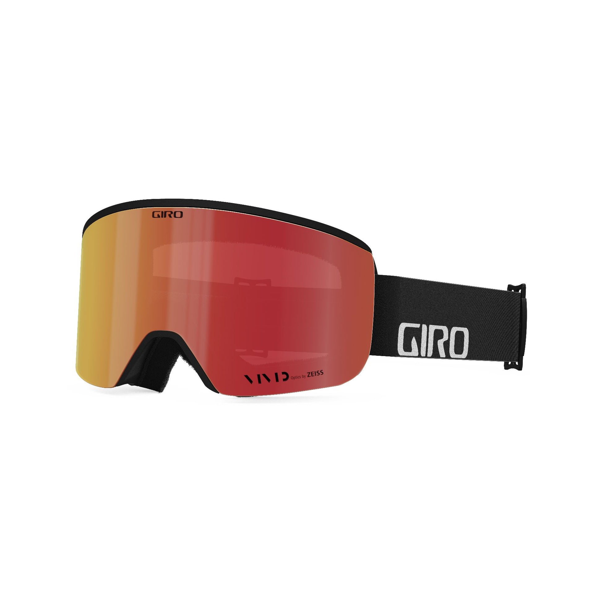 Giro Axis Snow Goggles Black Wordmark Vivid Ember Snow Goggles