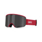 Giro Axis Snow Goggles Red & Black Thirds Vivid Smoke Snow Goggles