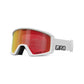 Giro Blok Snow Goggles White Wordmark Vivid Ember Snow Goggles