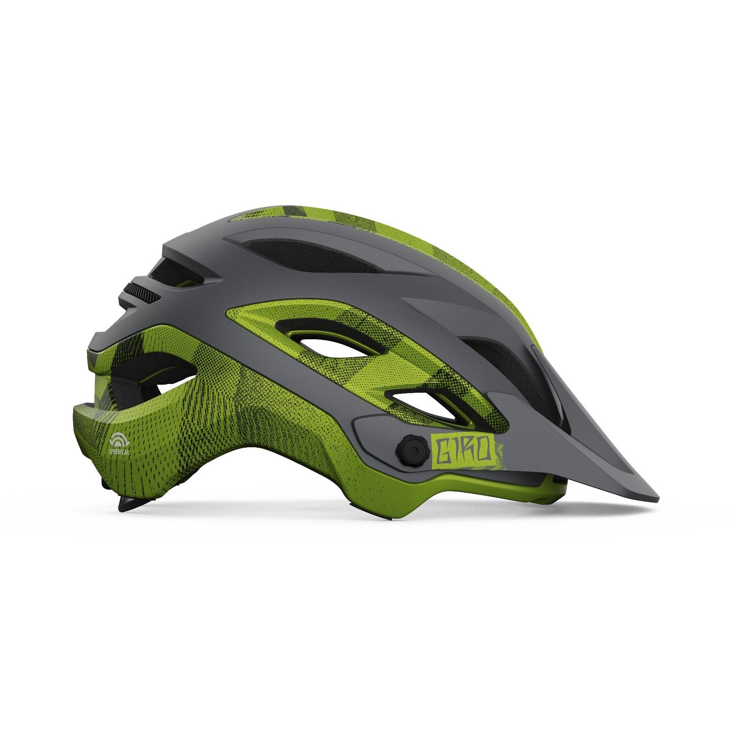 Giro Merit Spherical Helmet Matte Metallic Black Ano Lime M Bike Helmets