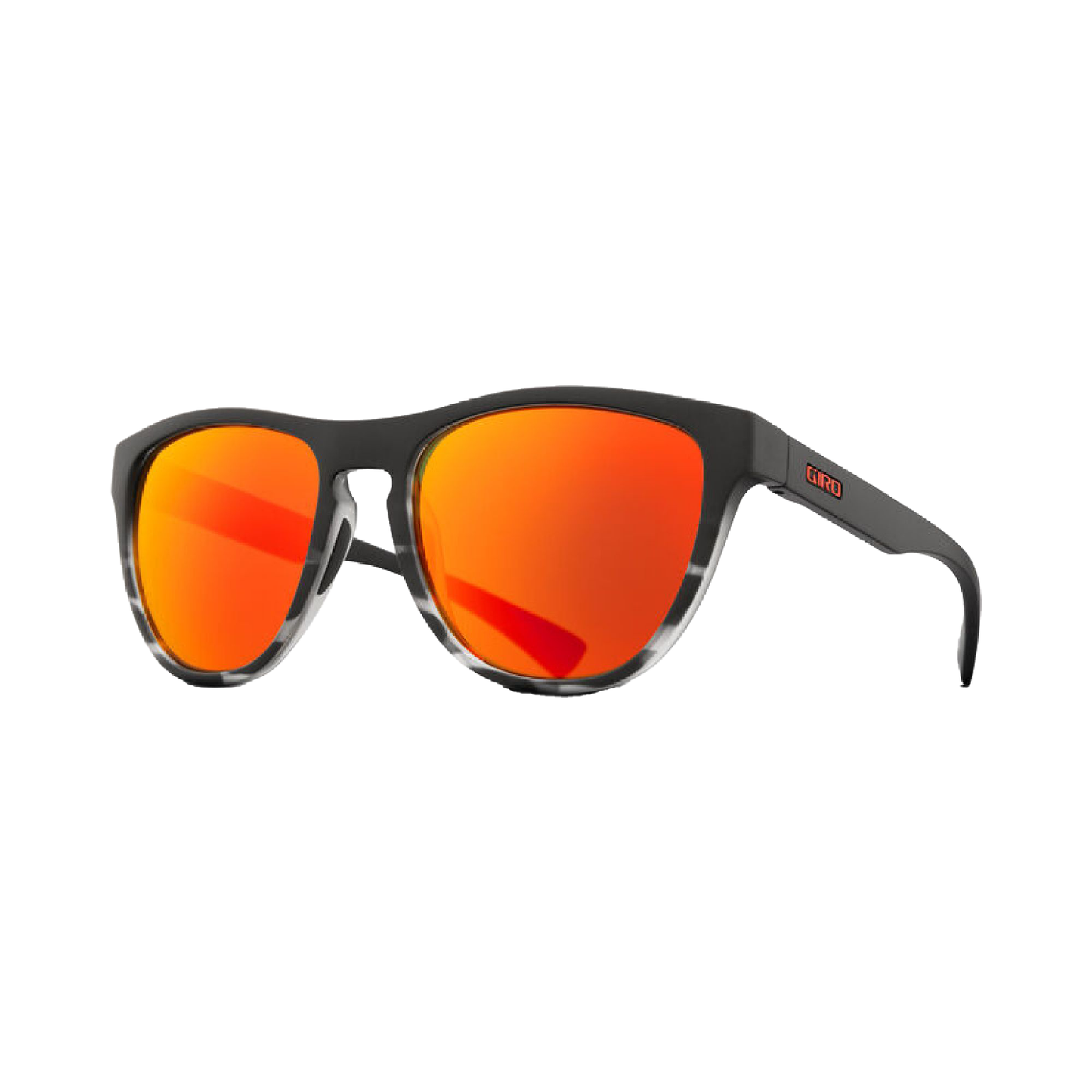 Giro Mills Sunglasses Matte Black Tortoise Fade VIVID Ember Sunglasses