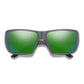 Smith Guides Choice S Sunglasses Matte Cement ChromaPop Polarized Green Mirror Sunglasses