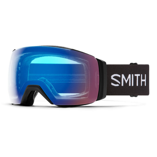 Smith I/O MAG XL Low Bridge Fit Snow Goggle Black ChromaPop Photochromic Rose Flash Snow Goggles