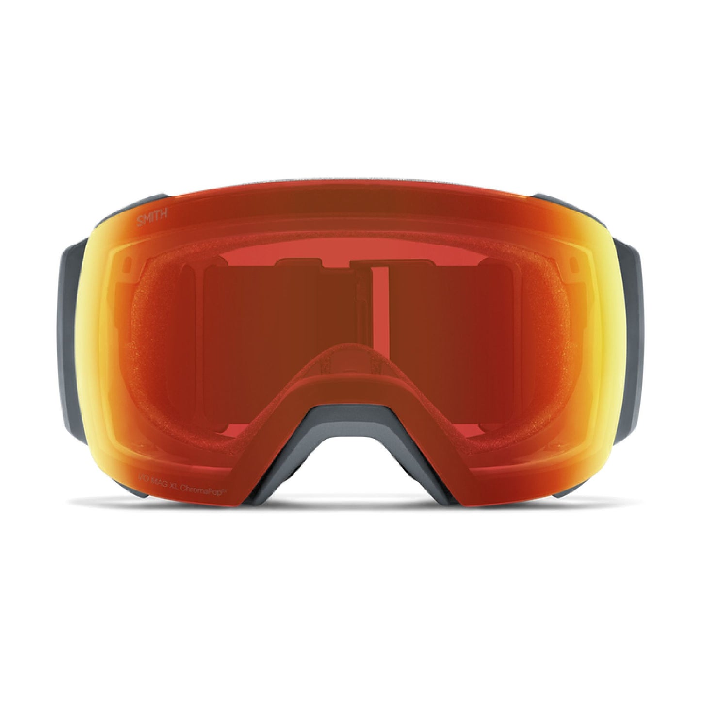 Smith I/O MAG XL Low Bridge Fit Snow Goggle Slate ChromaPop Everyday Red Mirror Snow Goggles
