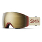 Smith I/O MAG XL Low Bridge Fit Snow Goggle Terra Slash ChromaPop Sun Black Gold Mirror Snow Goggles