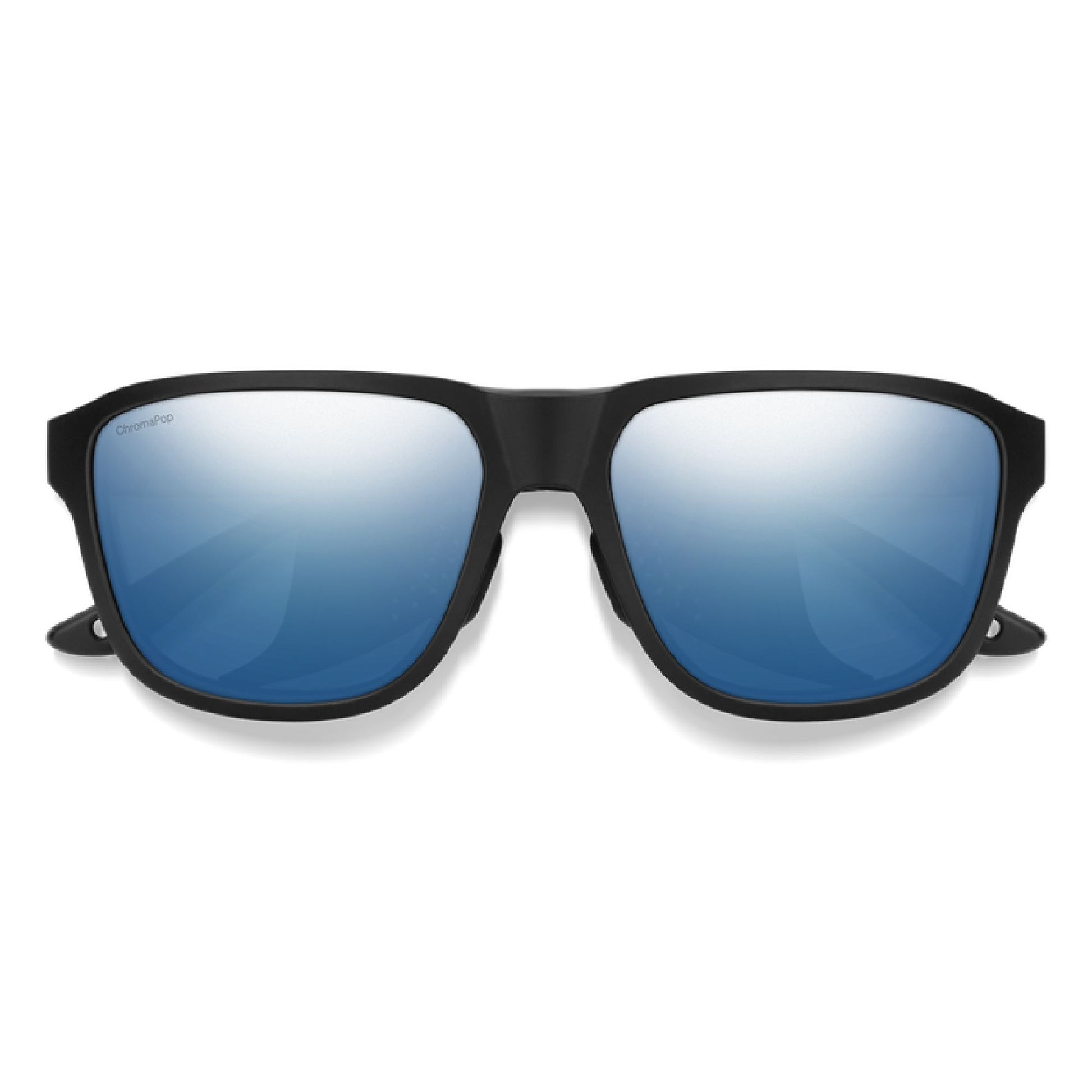 Smith Embark Sunglasses Matte Black ChromaPop Polarized Blue Mirror Sunglasses
