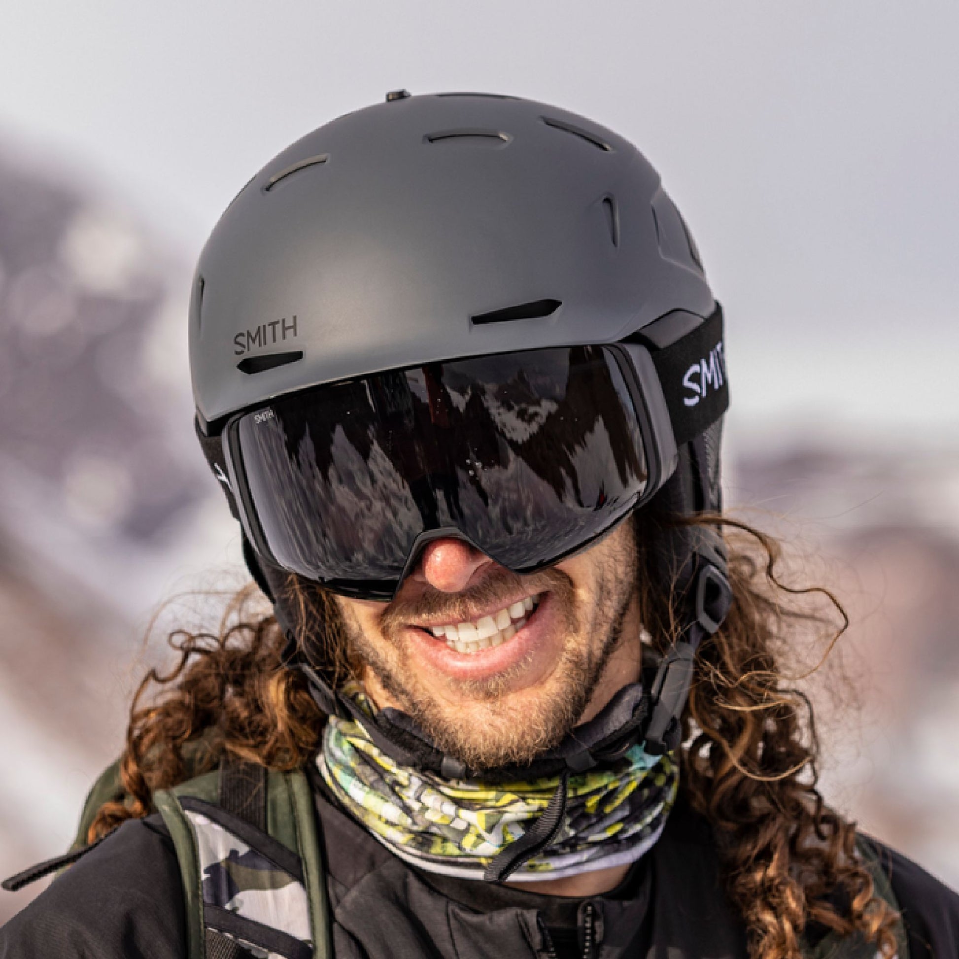 Smith Nexus MIPS Snow Helmet Matte Slate Black Snow Helmets