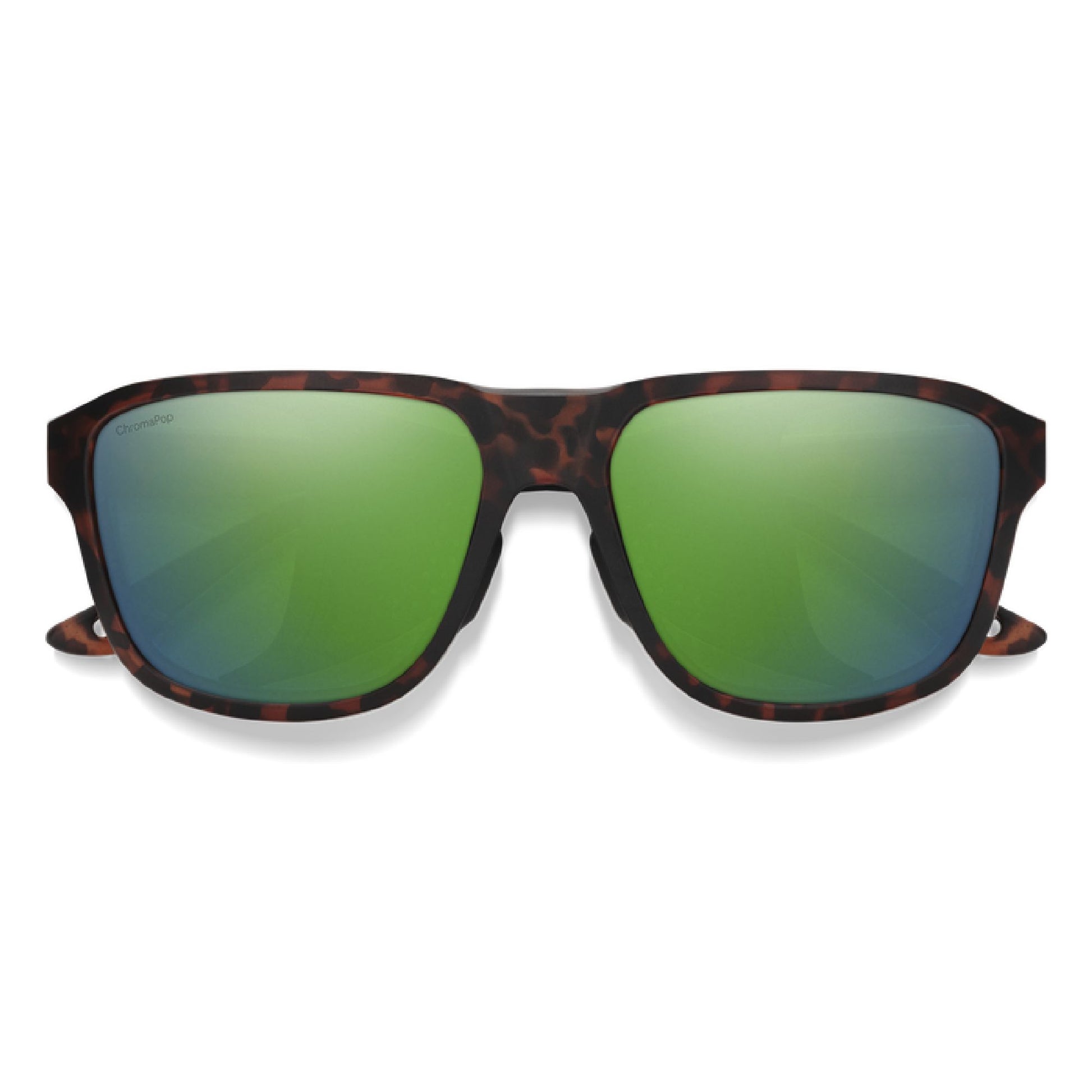 Smith Embark Sunglasses Matte Tortoise ChromaPop Polarized Green Mirror Sunglasses