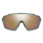 Smith Shift MAG Sunglasses Apline Green ChromaPop Rose Gold Mirror Sunglasses