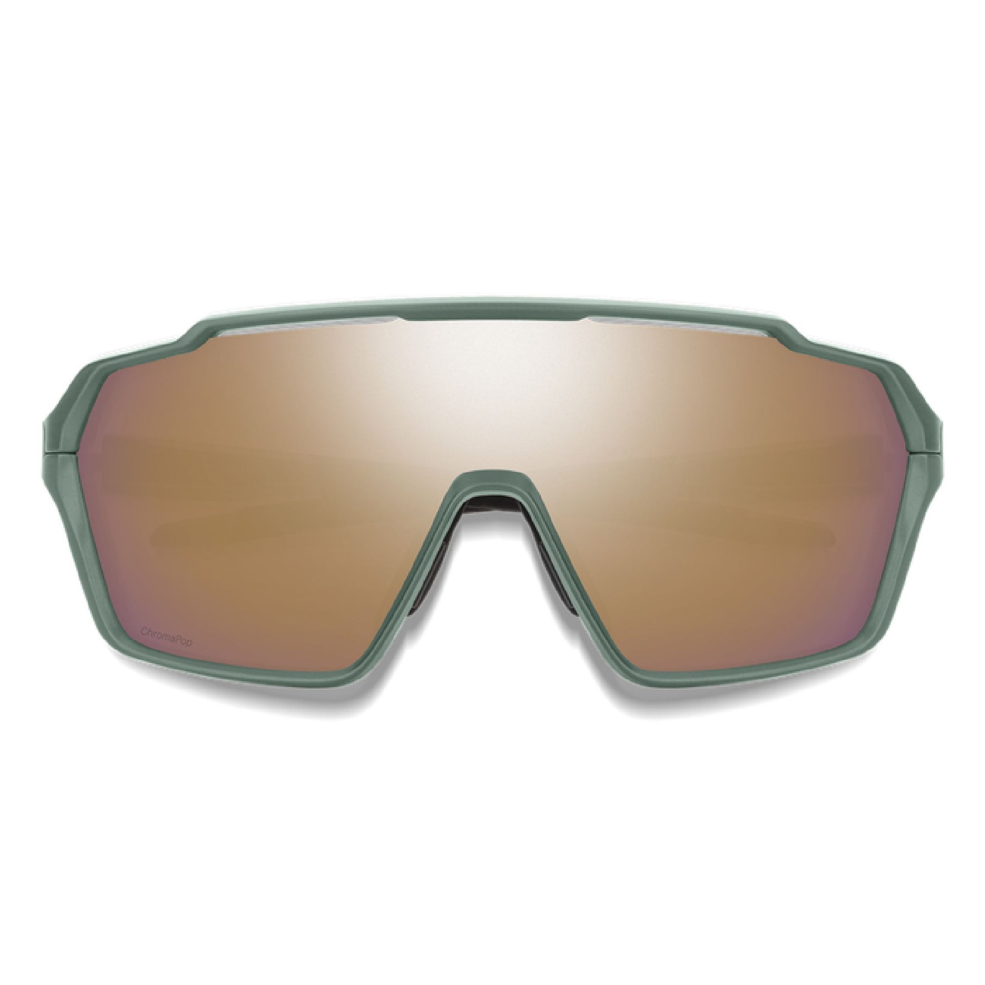Smith Shift MAG Sunglasses Apline Green ChromaPop Rose Gold Mirror Sunglasses