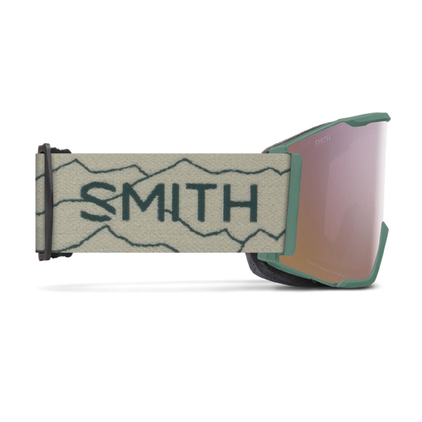 Smith Squad MAG Low Bridge Fit Snow Goggle AC | Elena Hight ChromaPop Everyday Rose Gold Mirror Snow Goggles