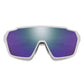 Smith Shift MAG Sunglasses White ChromaPop Violet Mirror Sunglasses