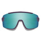 Smith Wildcat Sunglasses Matte Purple Cinder Hi Viz ChromaPop Opal Mirror Sunglasses