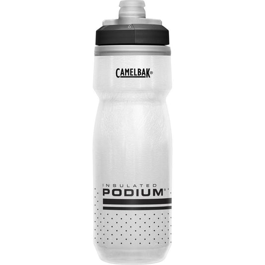 Dreamruns CamelBak Podium Chill Bike Bottle White Black 21oz Water Bottles & Hydration Packs