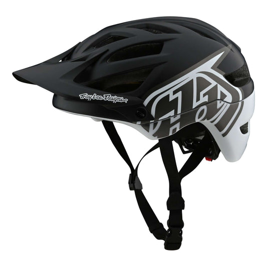 Troy Lee Designs A1 MIPS Helmet Black White Bike Helmets