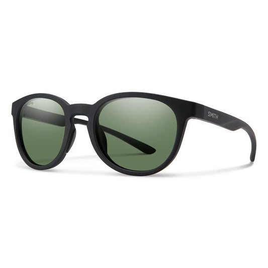 Smith Eastbank Sunglasses Matte Black ChromaPop Polarized Gray Green Lens Sunglasses