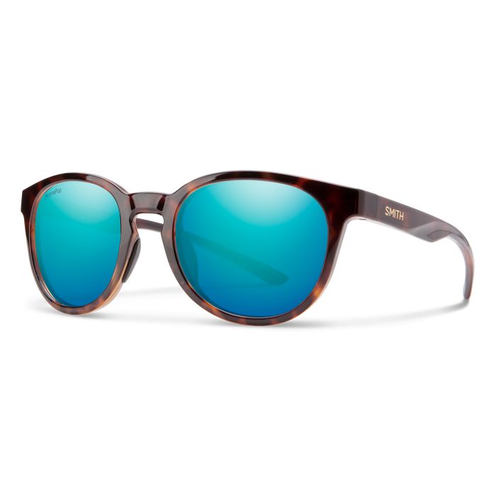 Smith Eastbank Sunglasses Tortoise ChromaPop Polarized Opal Mirror Lens Sunglasses