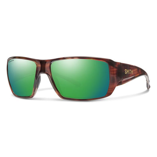 Smith Guides Choice XL Sunglasses Tortoise ChromaPop Glass Polarized Green Mirror Lens Sunglasses