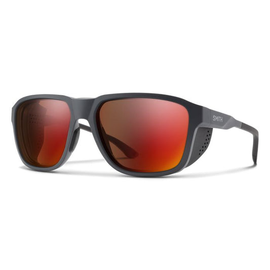 Smith Embark Sunglasses Matte Slate ChromaPop Glacier Photochromic Copper Red Mirror Lens Sunglasses