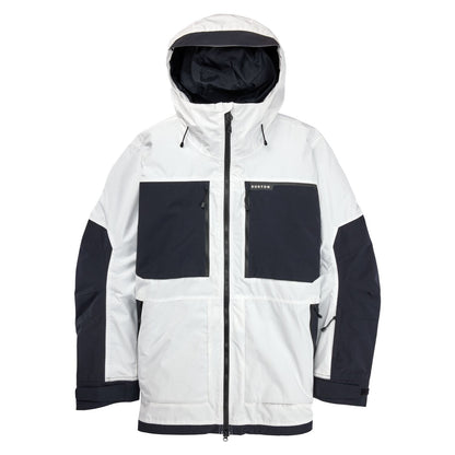 Men's Burton Frostner 2L Jacket Stout White True Black Snow Jackets