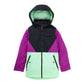 Girls' Burton Khione 2L Jacket True Black Vivid Viola Jewel Green XL Snow Jackets