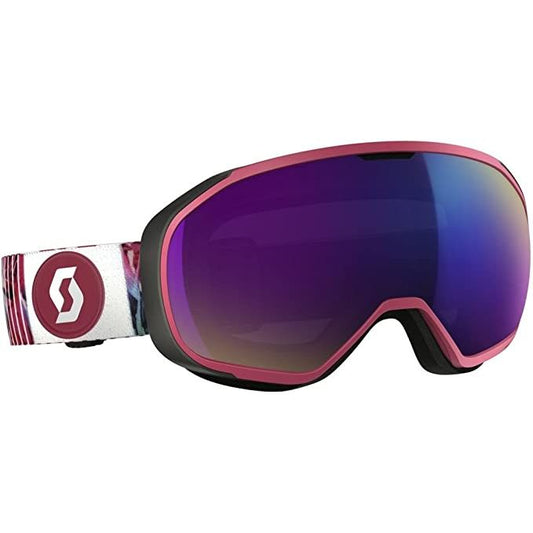 Scott Fix Snow Goggle Berry Pink White Amplifier Teal Chrome Snow Goggles