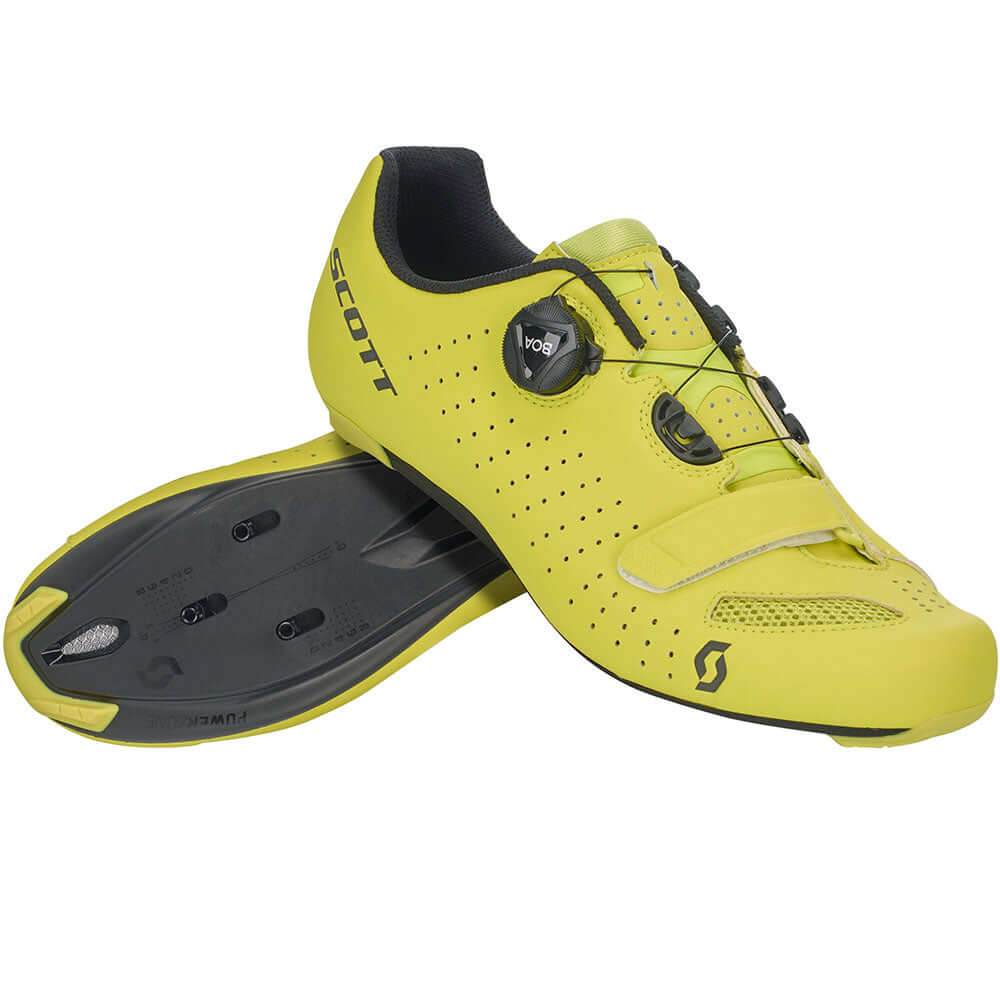 Scott Road Comp BOA Shoe Matt Sulphur Yellow Black 40 Bike Shoes