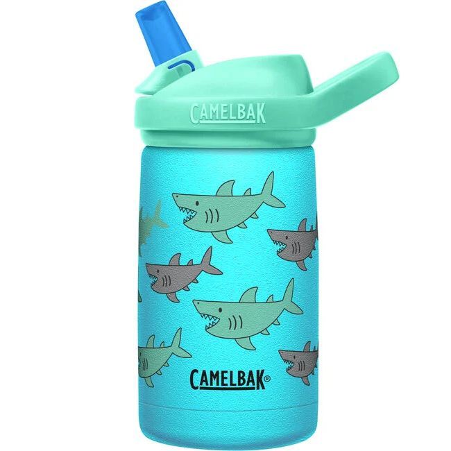 Camelbak Kids Eddy+ SST Water Bottle School of Sharks 12oz Water Bottles & Hydration Packs