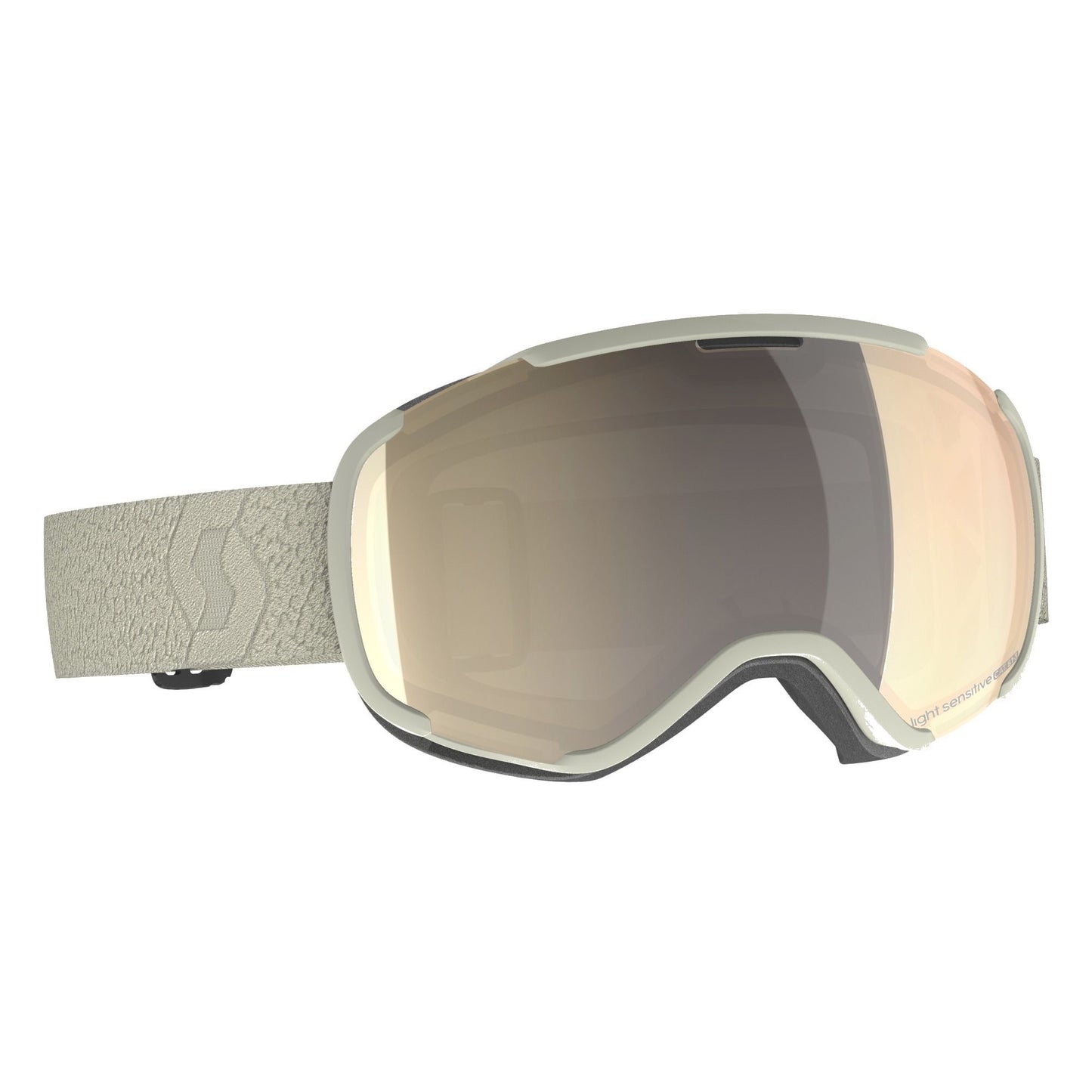 Scott Faze II LS Snow Goggle Light Beige Light Sensitive Bronze Chrome Snow Goggles
