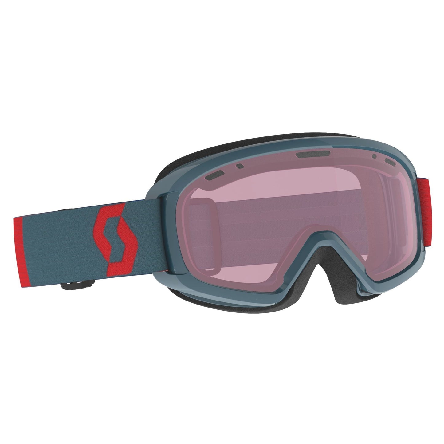 Scott Youth Jr Witty Snow Goggle Neon Red Aruba Green Enhancer Snow Goggles