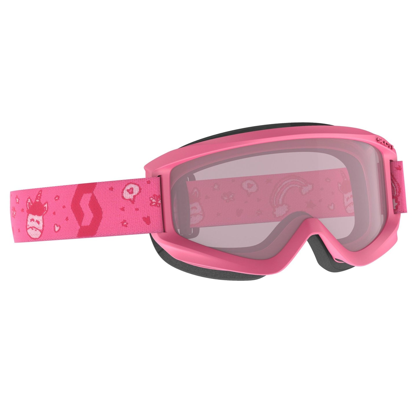 Scott Youth Jr Agent DL Snow Goggle Pink White Enhancer Snow Goggles