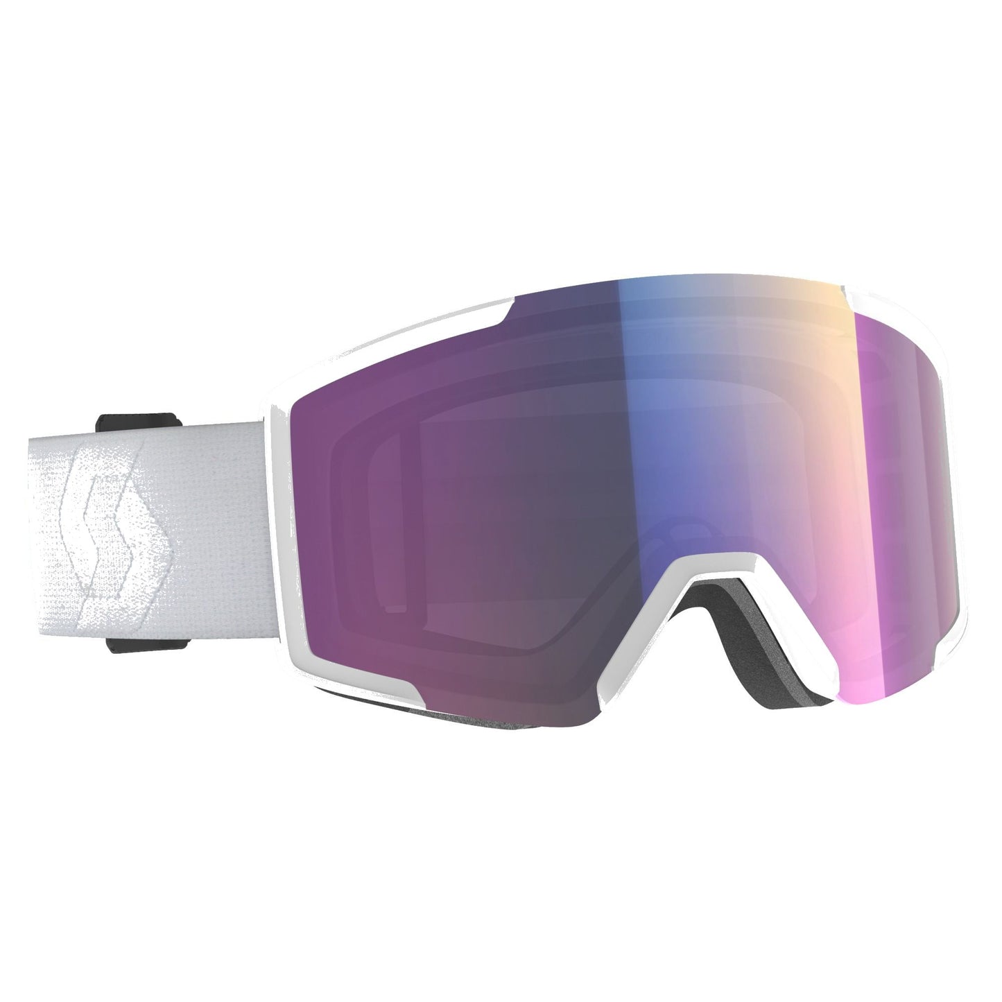 Scott Shield Snow Goggle + Extra Lens Mineral White Enhancer Teal Chrome Snow Goggles
