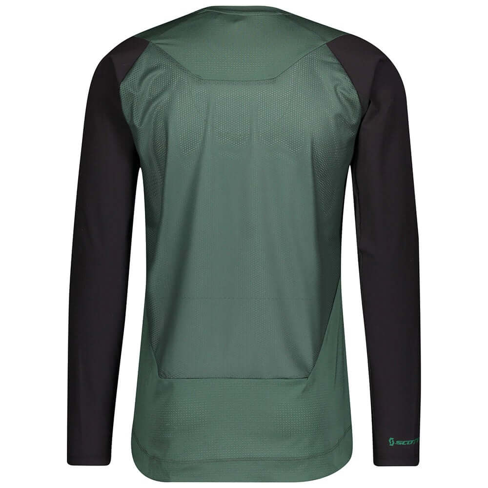 Scott Men's Trail Progressive l/sl Shirt Smoked Green Black XXL Bike Jerseys